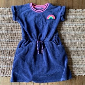 CAT&JACK navy terry cloth dress size Small (6/6x)